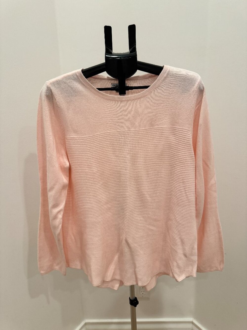 Croft & Barrow Pink Textured Knit Crewneck Pullover Sweater Size XL - Picture 2 of 9